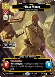 Mace Windu, Entra en acción de un salto