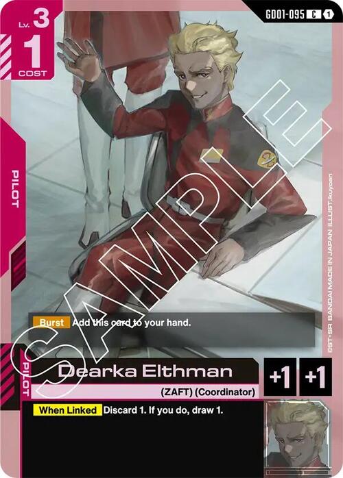 Dearka Elthman Card Front