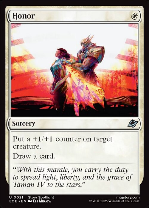 Honor Card Front