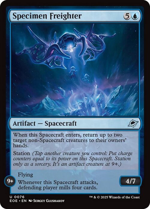 Specimen Freighter Card Front