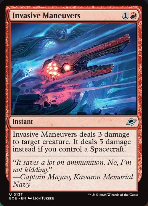 Invasive Maneuvers Card Front