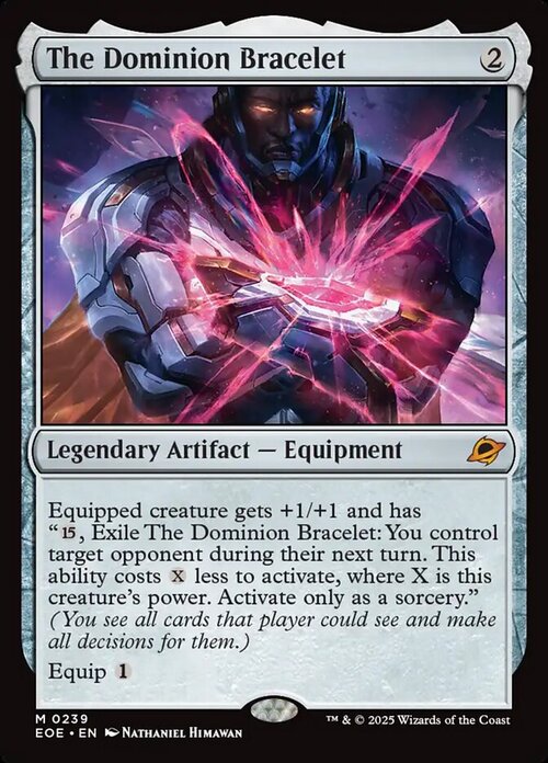 The Dominion Bracelet Card Front