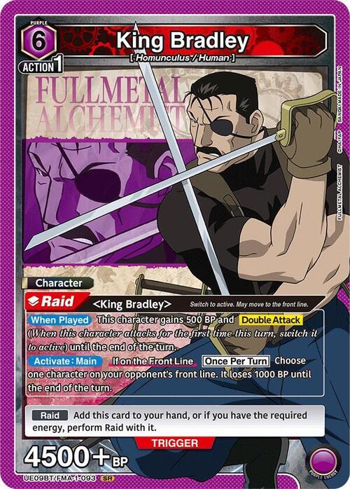 King Bradley Card Front
