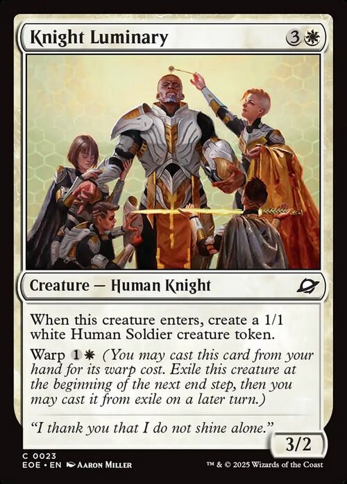 Knight Luminary Card Front