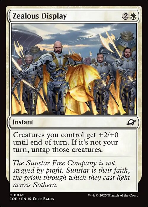 Zealous Display Card Front
