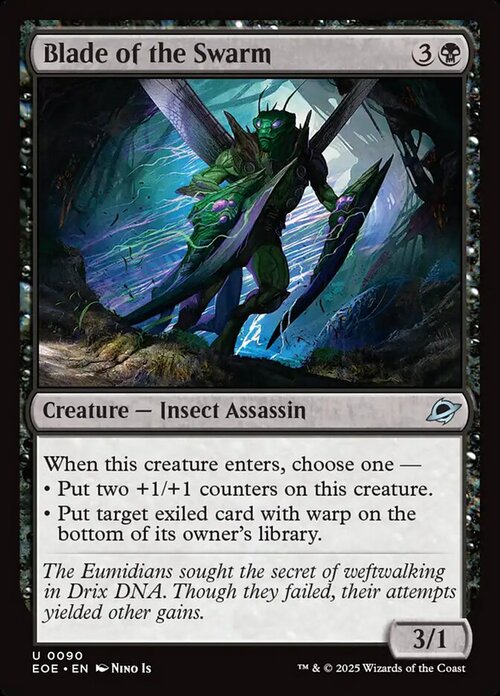 Blade of the Swarm Card Front