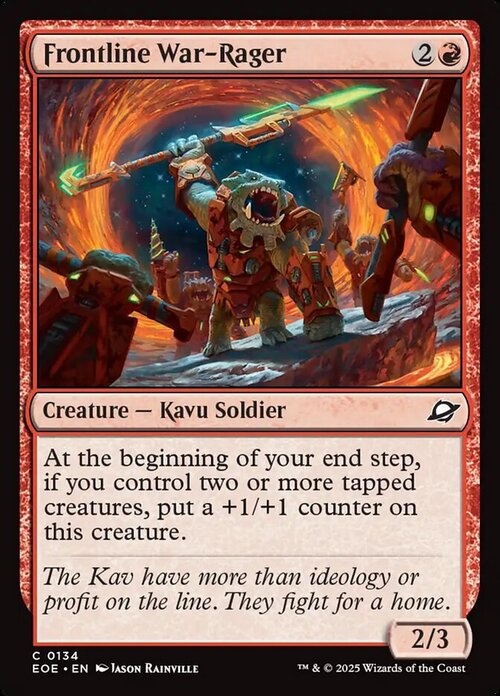 Frontline War-Rager Card Front