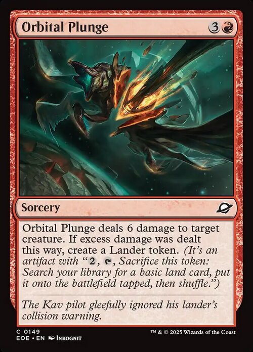 Orbital Plunge Card Front
