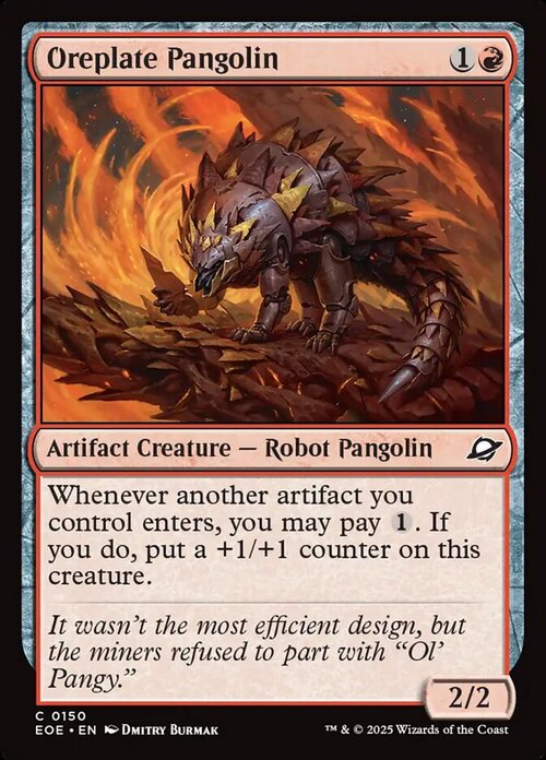 Oreplate Pangolin Card Front