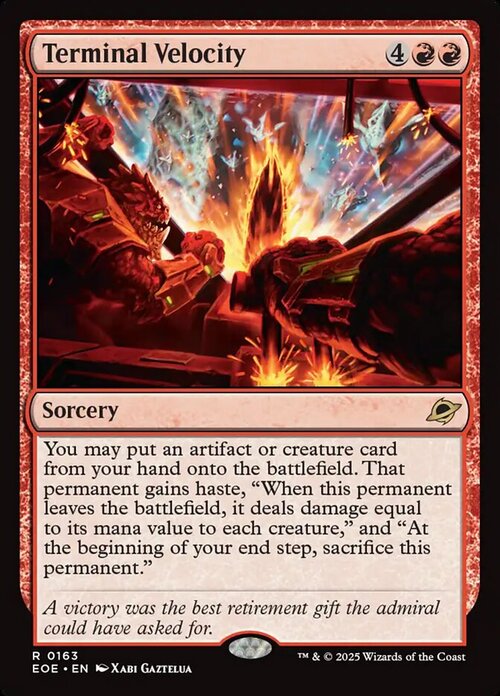 Terminal Velocity Card Front