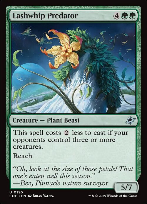 Lashwhip Predator Card Front