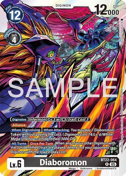 Diaboromon Card Front