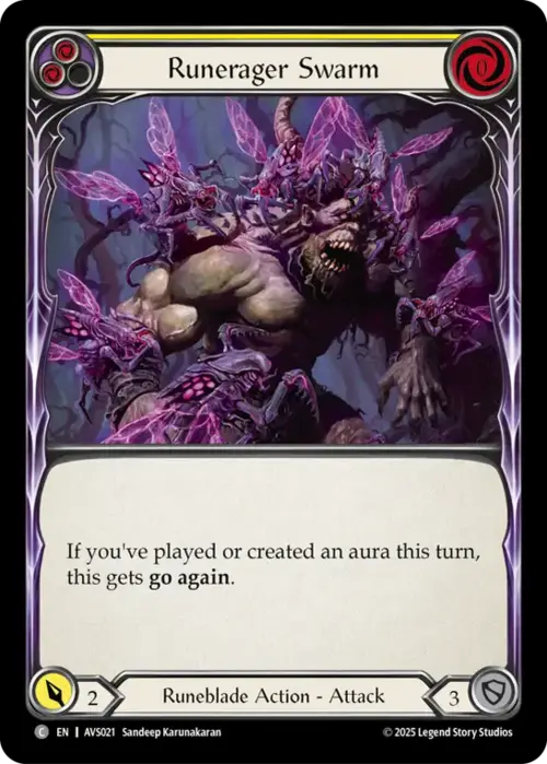 Runerager Swarm - Yellow Card Front