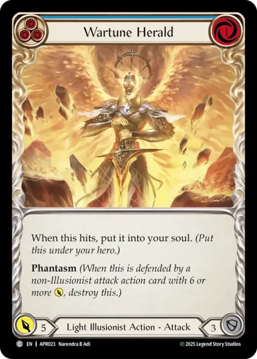 Wartune Herald - Blue Card Front