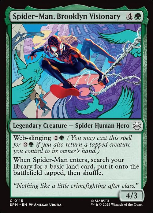 Spider-Man, Brooklyn Visionary Card Front