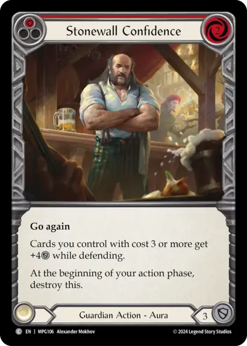 Stonewall Confidence - Red Card Front