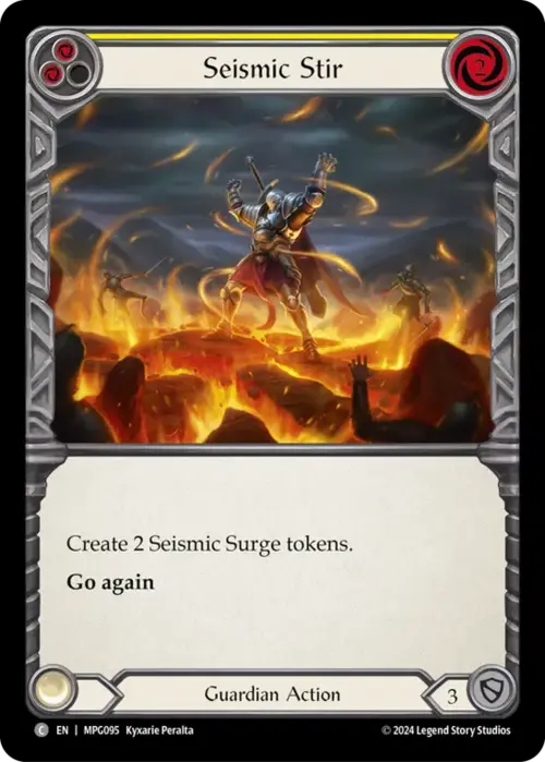 Seismic Stir - Yellow Card Front