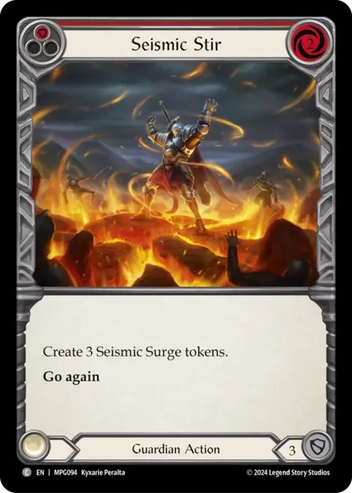 Seismic Stir - Red Card Front