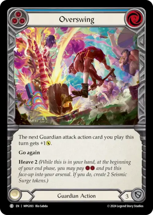 Overswing - Blue Card Front