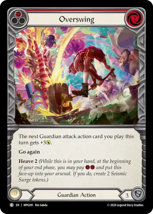 Overswing - Red Card Front