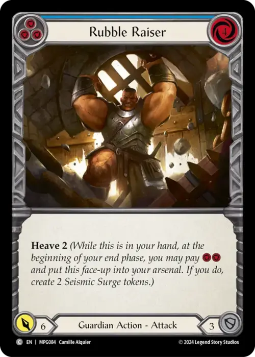Rubble Raiser - Blue Card Front