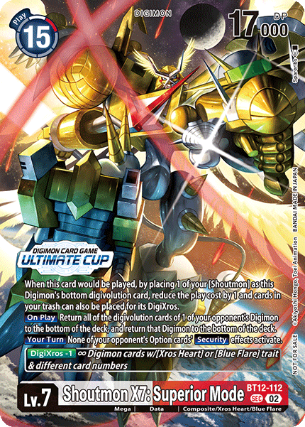 Shoutmon X7: Superior Mode Card Front