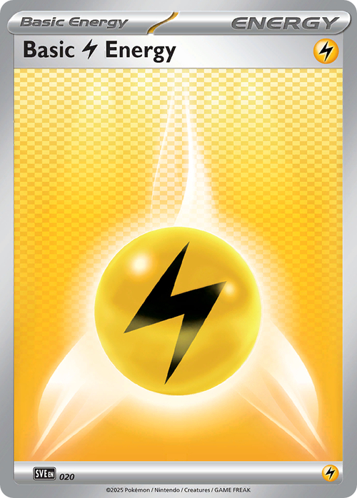 Basic Lightning Energy Card Front
