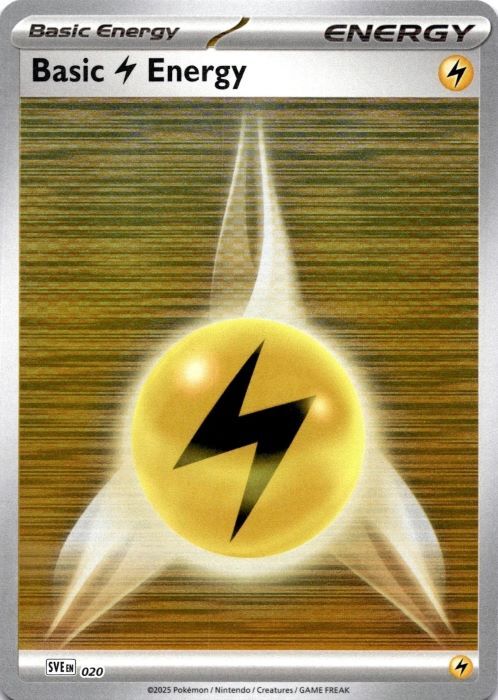Basic Lightning Energy Card Front