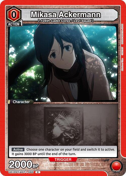 Mikasa Ackermann Card Front