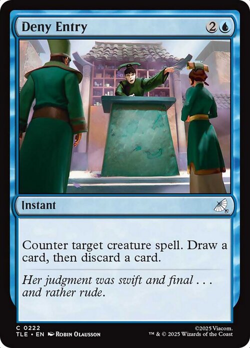 Deny Entry Card Front