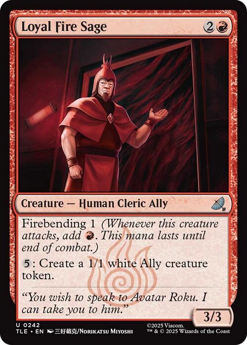 Loyal Fire Sage Card Front