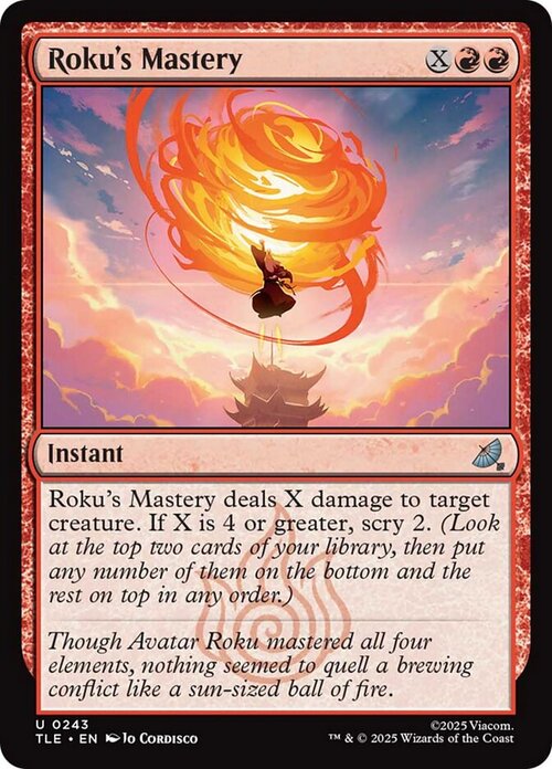 Roku's Mastery Card Front
