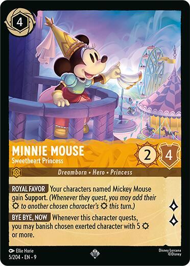 Minnie Mouse - Sweetheart Princess Card Front