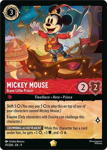 Mickey Mouse - Brave Little Prince Card Front