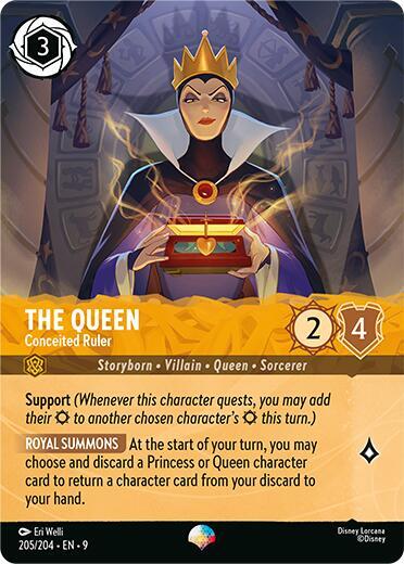 The Queen - Conceited Ruler Card Front