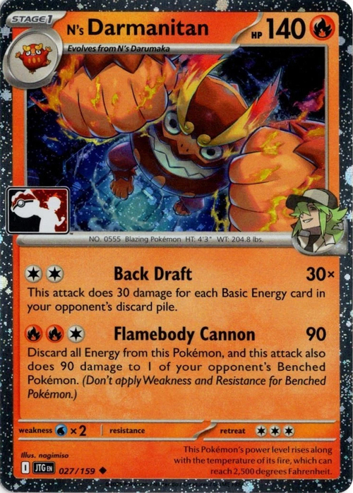 N's Darmanitan Card Front