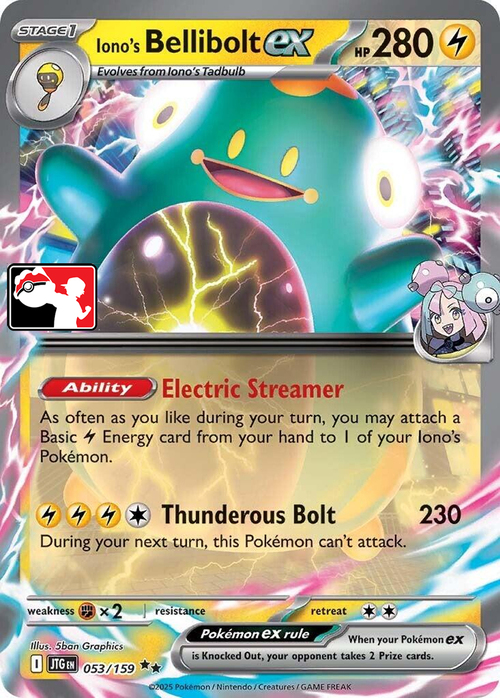 Iono's Bellibolt ex Card Front