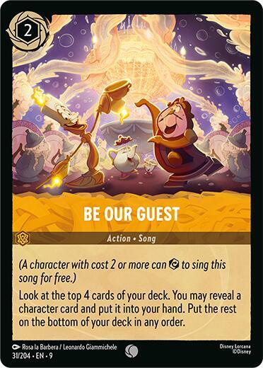 Be Our Guest Card Front