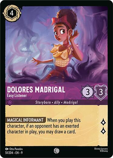 Dolores Madrigal - Easy Listener Card Front