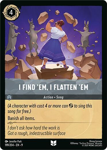I Find 'Em, I Flatten 'Em Card Front