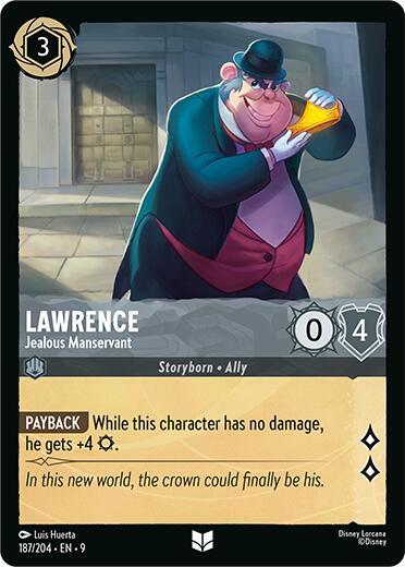 Lawrence - Jealous Manservant Card Front