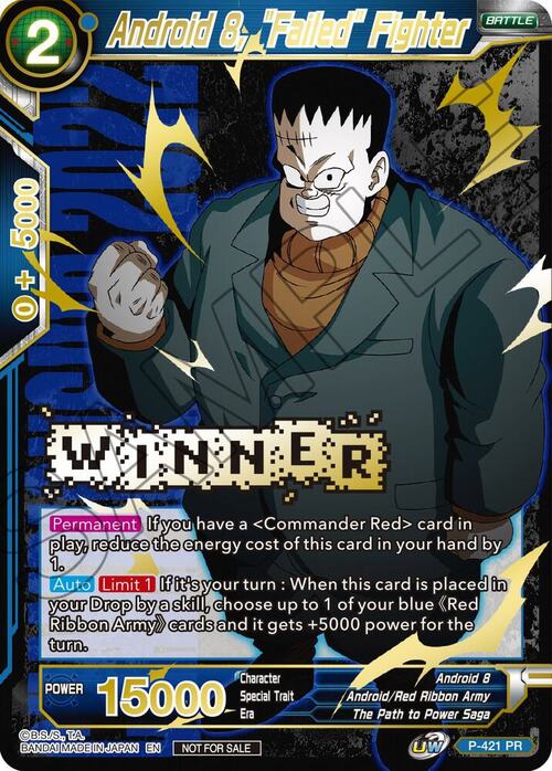 Android 8, "Failed" Fighter Card Front