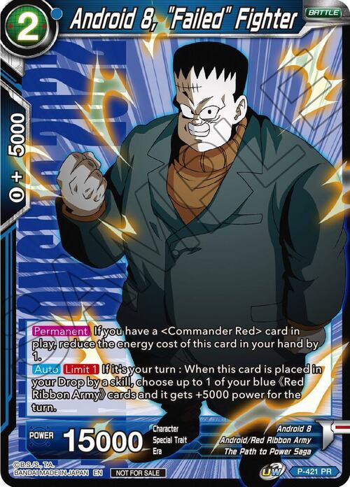 Android 8, "Failed" Fighter Card Front