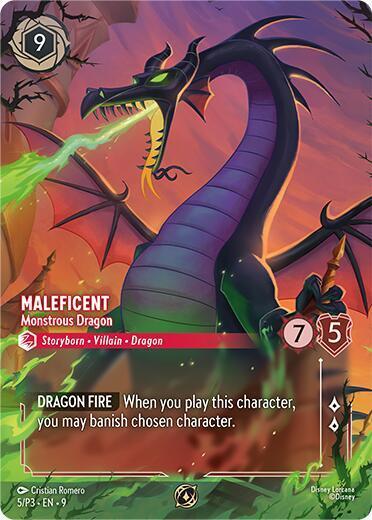 Maleficent - Monstrous Dragon Card Front