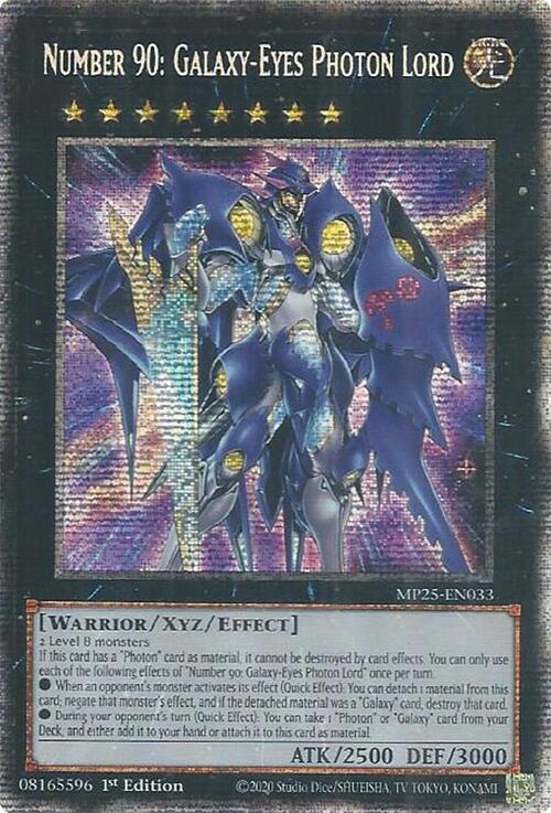 Number 90: Galaxy-Eyes Photon Lord Card Front