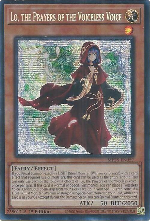 Lo, the Prayers of the Voiceless Voice Card Front