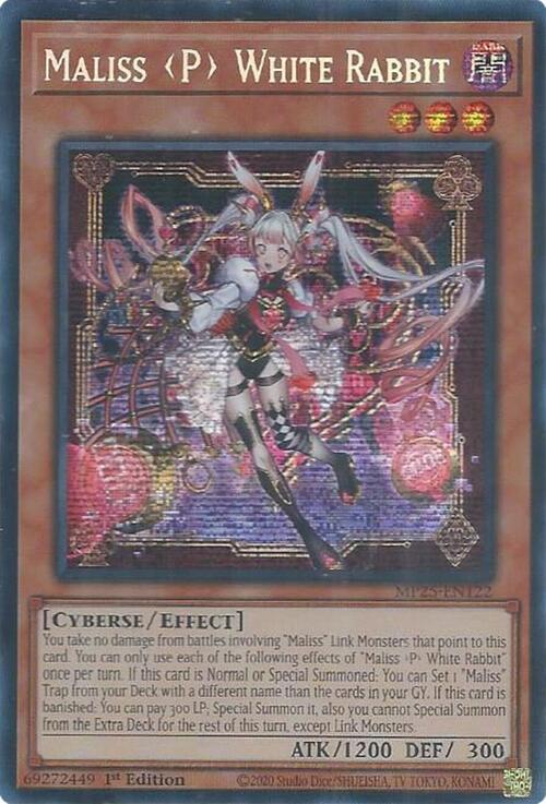 Maliss P White Rabbit Card Front