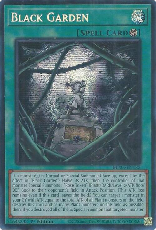Black Garden Card Front