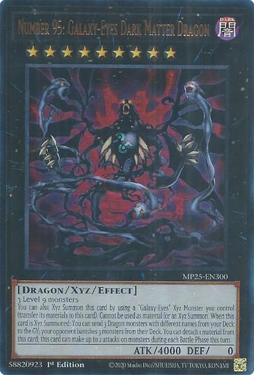 Number 95: Galaxy-Eyes Dark Matter Dragon Card Front