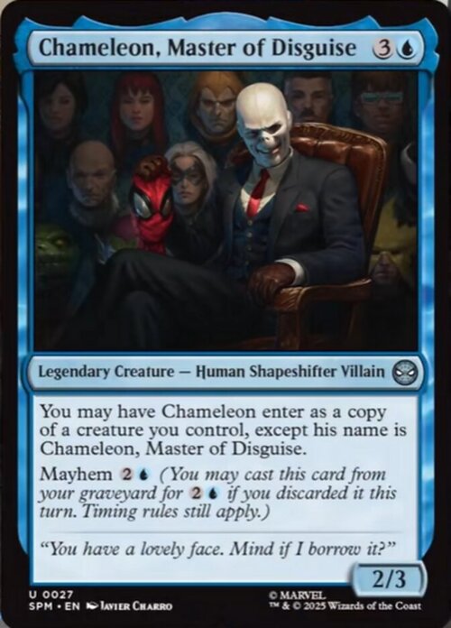 Chameleon, Master of Disguise Card Front